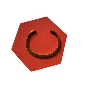 Vtg Johnathon Nez Navajo Native American Copper Sterling Silver Cuff Bracelet